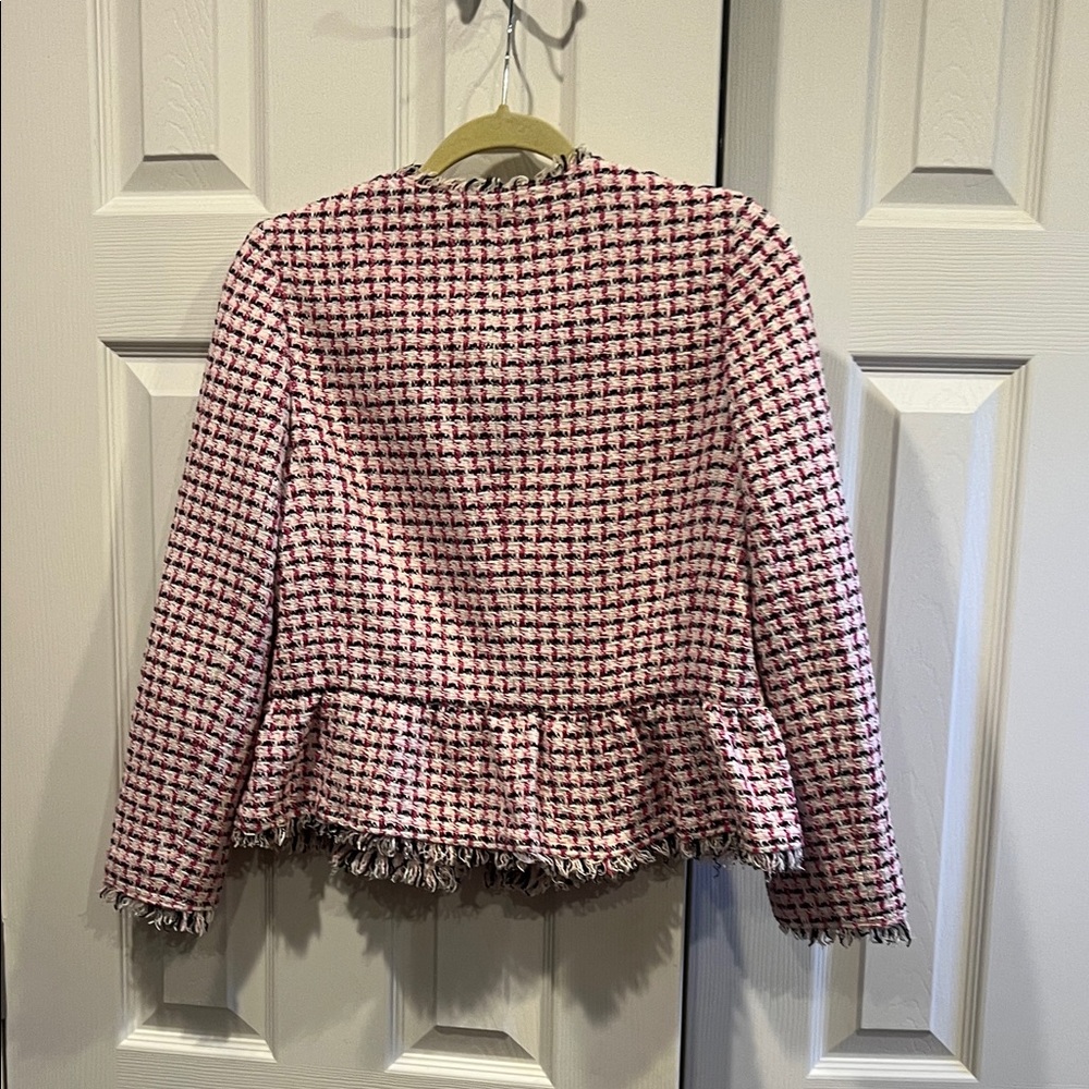 Kate Spade Pink and Black Tweed Blazer - Picture 9 of 10